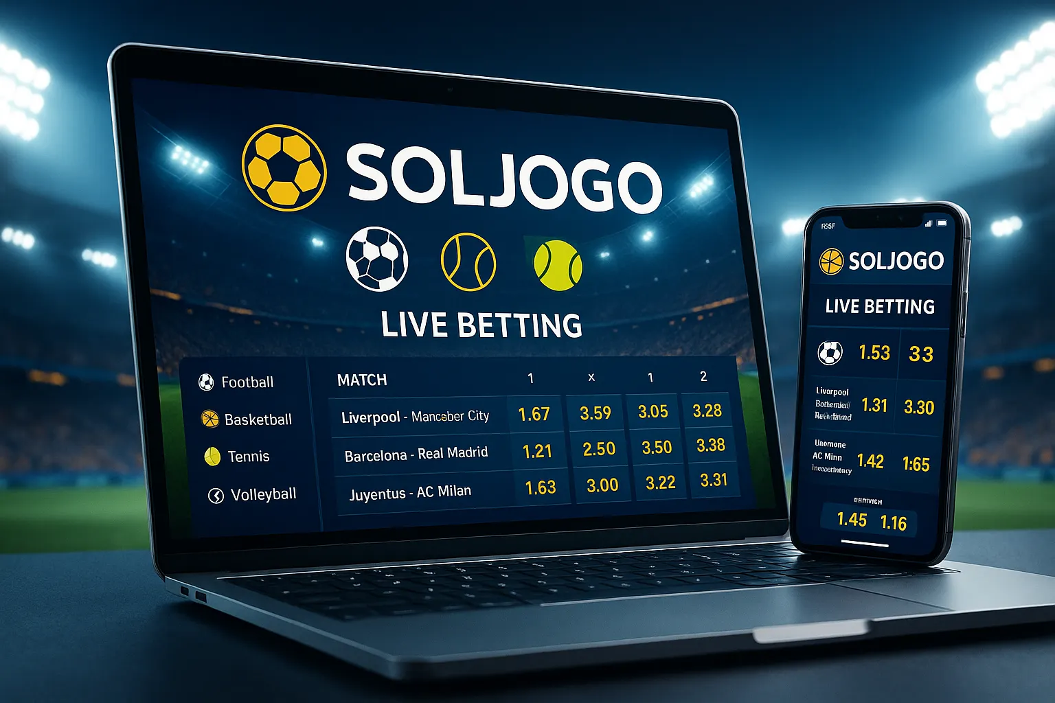 Aposte em apostas esportivas no cassino online SOLJOGO